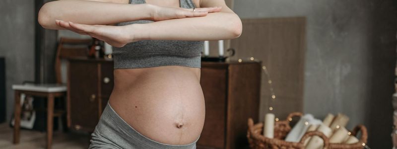 Blurry artistic shot of a person moving during yoga.